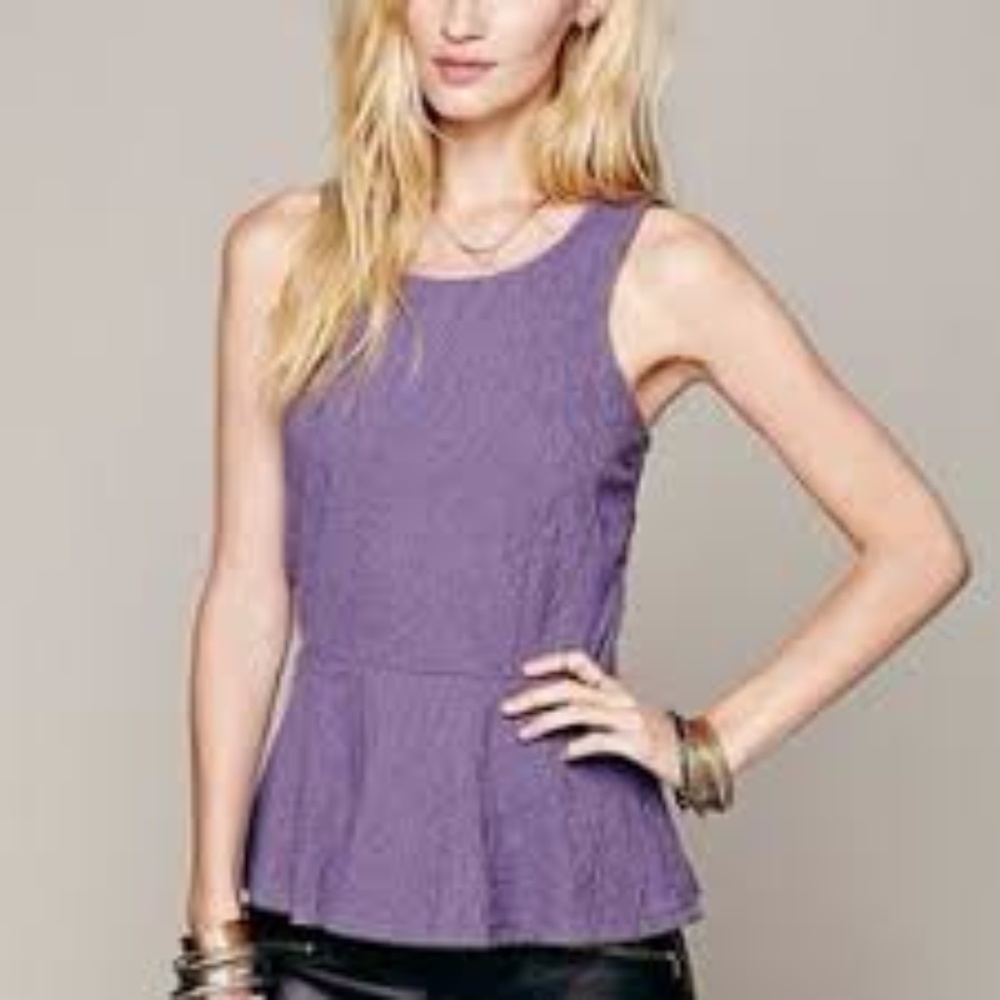 Free People Affairs in Versailles Peplum Top