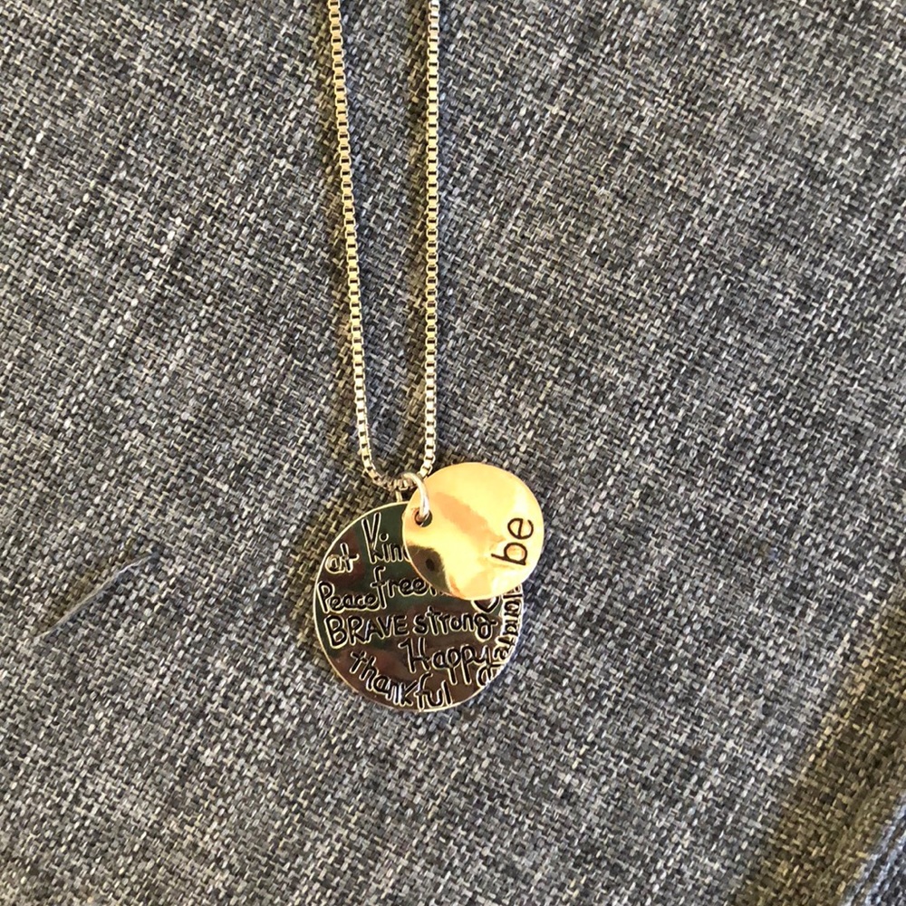Positive words necklace
