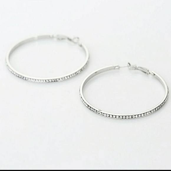 😎SILVERTONE HOOPS - Picture 1 of 2