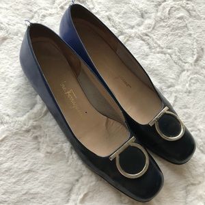 Salvatore Ferragamo Gancini Ombré Leather Pumps