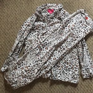 VS cheetah print matching pj set