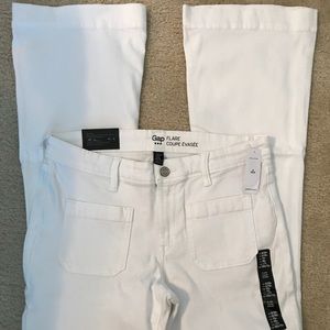 Gap Optic White flare jeans. Brand New.