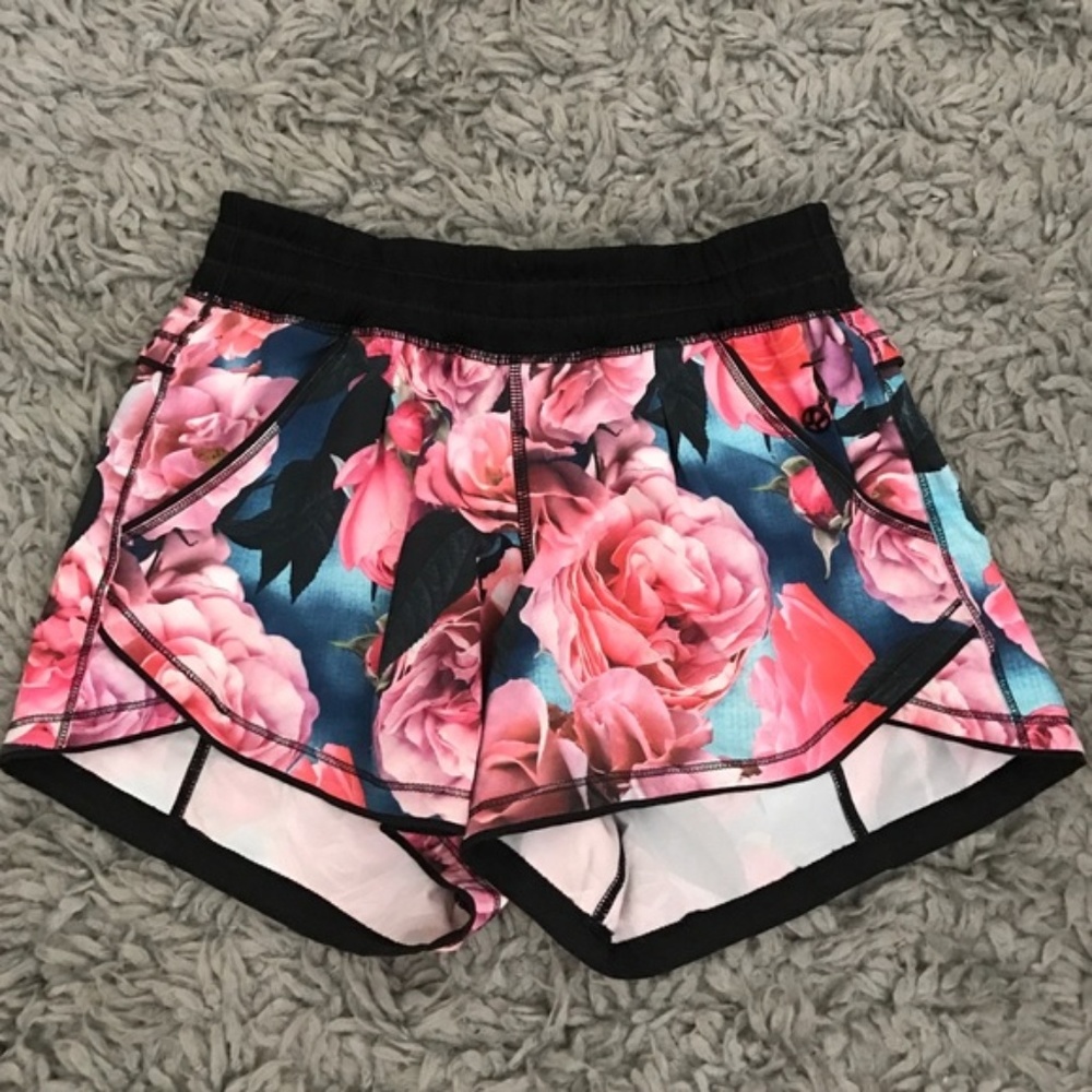 Floral Lululemon Shorts