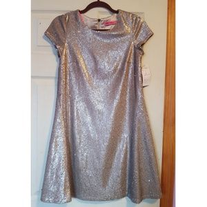 Betsey Johnson Gold Sequin Dress