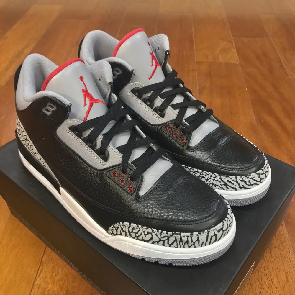 Air Jordan 3 Black Cement (2011) sz 11.5 Deadstock - Picture 3 of 8
