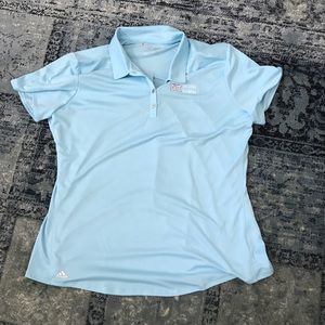 Adidas Resort Logo Polo - Frost Blue