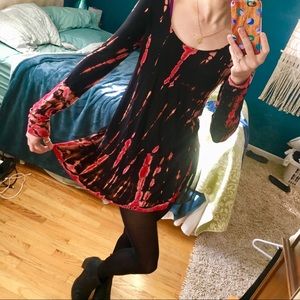 Tie Dye Tunic Shirt Dress