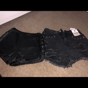 Black shorts - buy one & get the other free