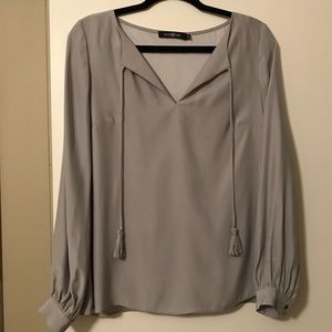 Silver grey blouse - NWOT