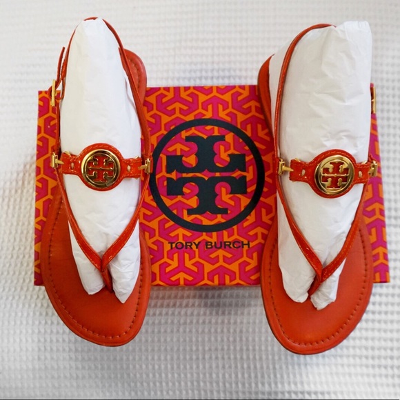 Tory Burch Shoes - Tory Burch Orange sandals size 8