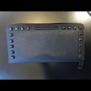Black studded Rebecca Minkoff wallet