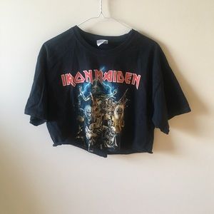 Iron Maiden men’s crop tee