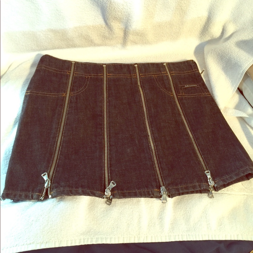 Dolce & Gabbana denim mini skirt