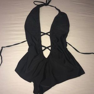 Littleblackdiamond cross cross Bodysuit