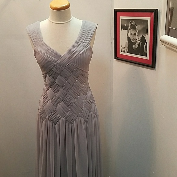 JS Collections Dresses & Skirts - JS Collections 6 Silver Dress