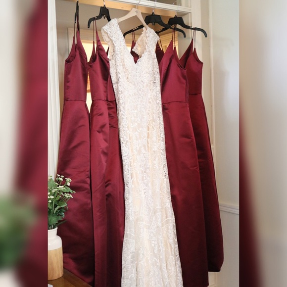 HAYLEY PAIGE OCCASIONS BRIDESMAID DRESS W/POCKETS - Picture 3 of 4