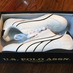 NWT US Polo Assn. white shoes