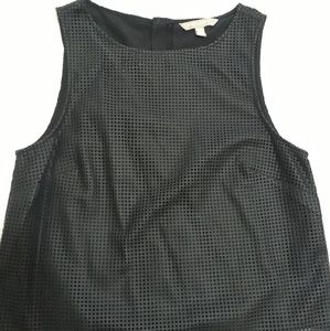 Banana Republic Faux leather blouse