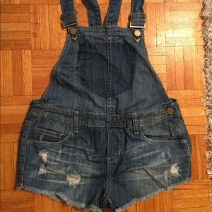 Overall Jean shorts
