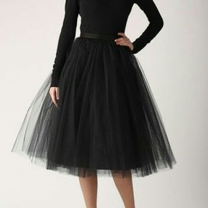 KTOO black Tulle Skirt