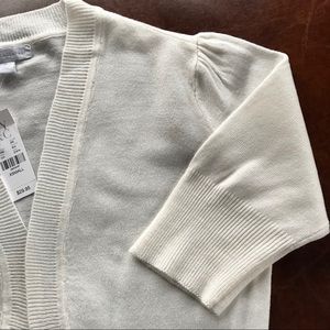 Off White Cropped Sweater