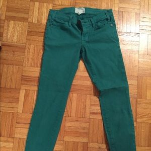 Green jeans
