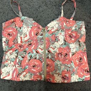 Floral crop top