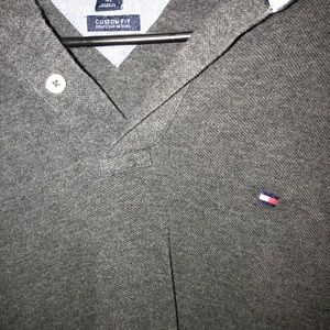 Tommy Hilfiger Charcoal Short Sleeved Polo
