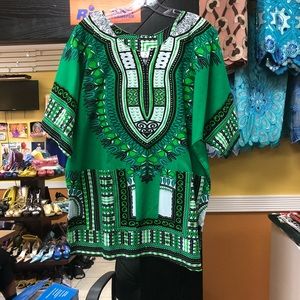 Dark green dashiki