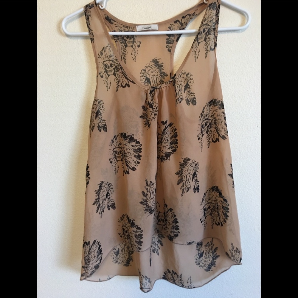 High low racerback layering top