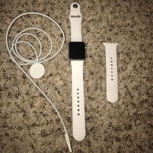White 38mm Series 1 Apple Watch