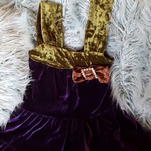 Girls Greggy Girl Crushed Velour Jumper with Bow