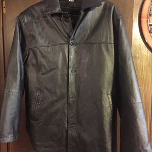 Like new heavy leather jacket