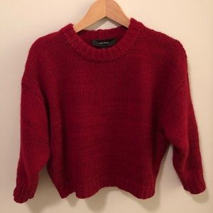 Isabel Marant Crop boxy crew sweater