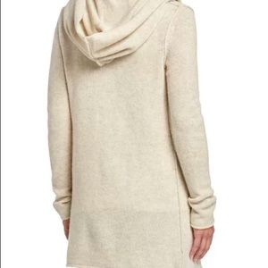 Vince sophie open wool based cardigan with hood