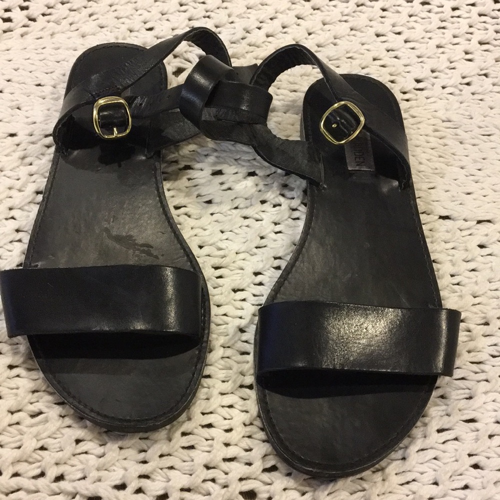 Steve Madden Black Sandals