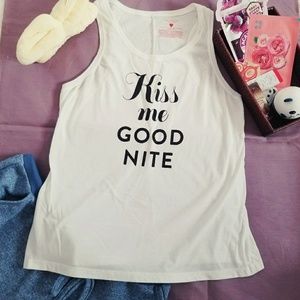 Victoria's Secret "Kiss Me Good Nite" Tank Top