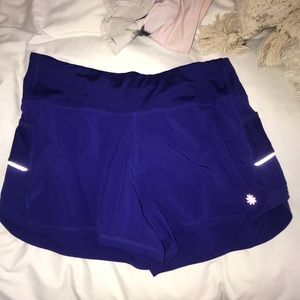 Athleta Ready Set Go short 4-inch, vibrant cobalt