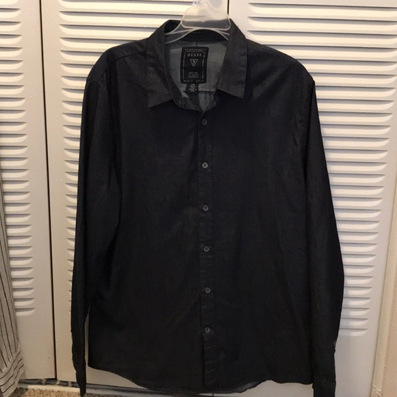Guess Other - GUESS long sleeve dress shirt Navy Large.