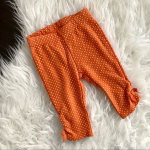 baby girl orange leggings