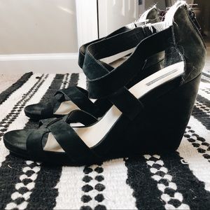 Strappy wedge heels