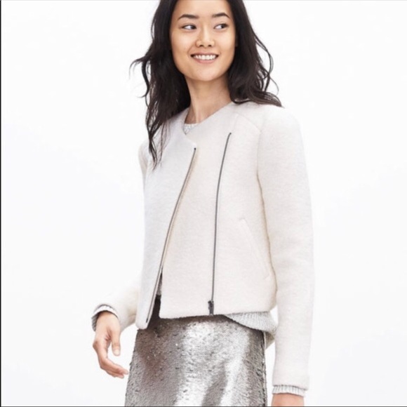 Banana Republic Wool Moto Jacket 