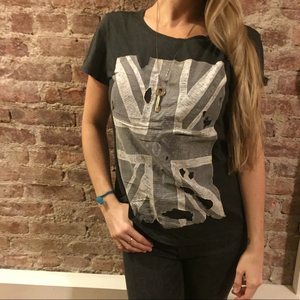 ❌SOLD❌Denim & Supply Union Jack Graphic Tee - Picture 1 of 6