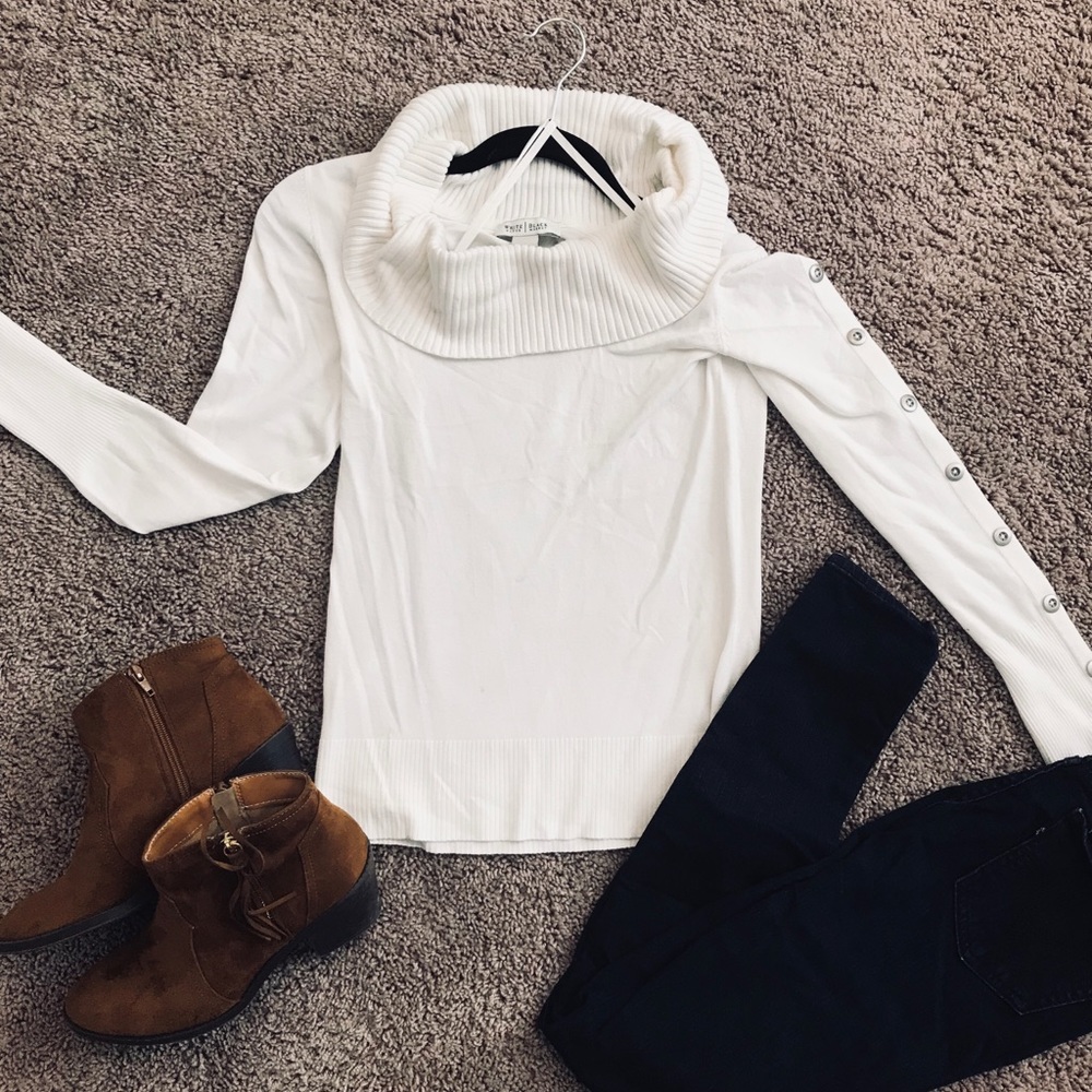 White House Black Market Cowl Neck Sweater