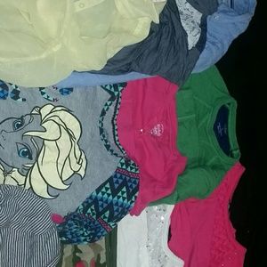 10- Long Sleeve Youth Shirts size 7/8