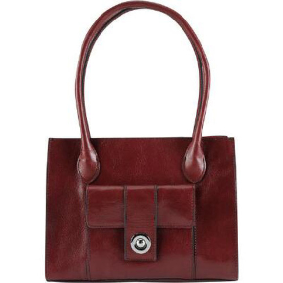 Wilsons Leather Roma Leather Push Lock Tote - Picture 1 of 1