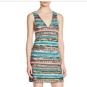 Alice+Olivia Venetia Beaded V neck dress NWOT