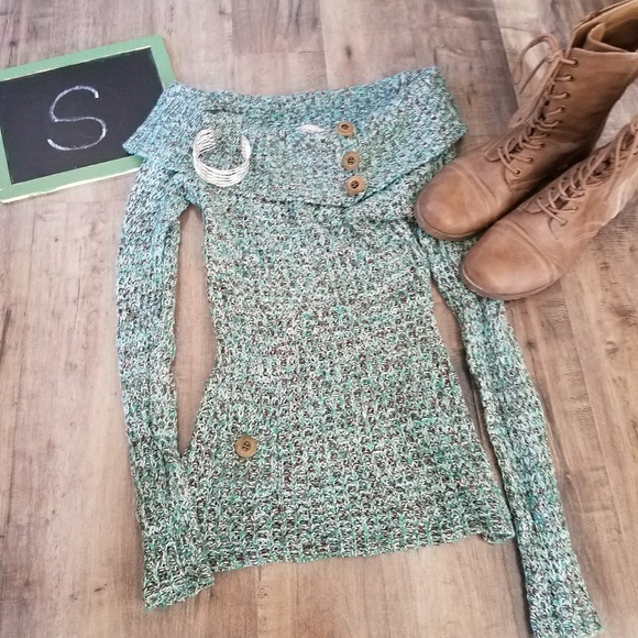glimmer Sweaters - Glimmer Small Cowlneck Sweater