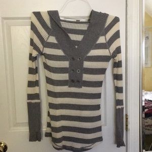 Hooded Knit Sweater