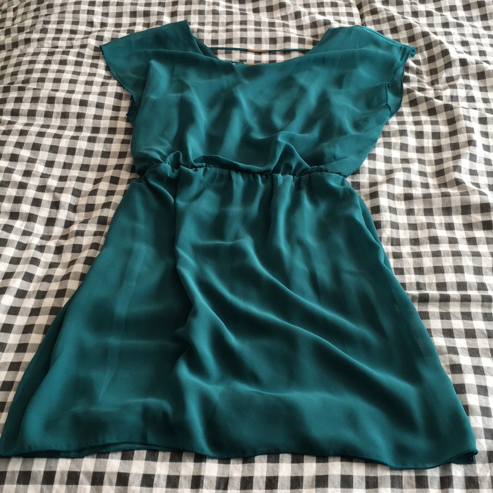 Green Cinched Dress